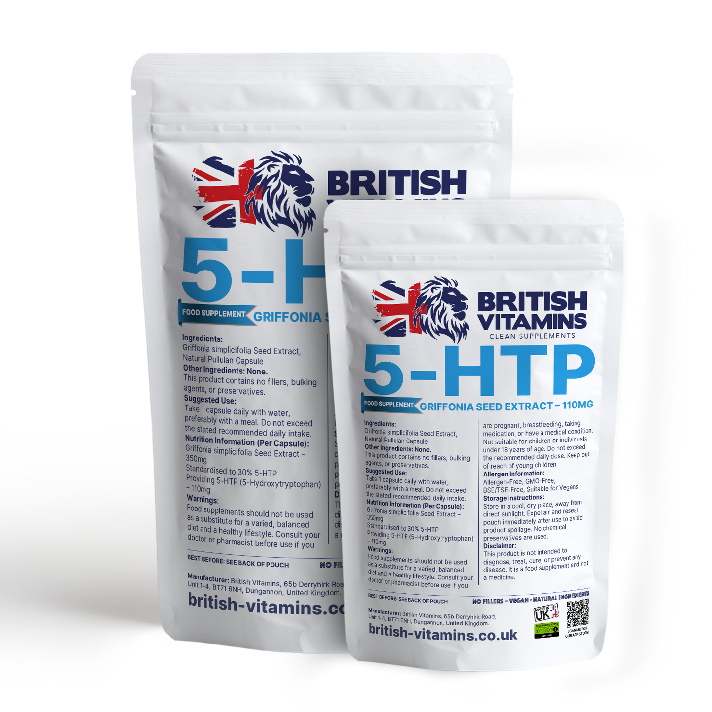 Griffonia Seed Extract – 105mg (Standardised to 30% 5HTP) Health & Beauty:Vitamins & Lifestyle Supplements:Vitamins & Minerals British Vitamins