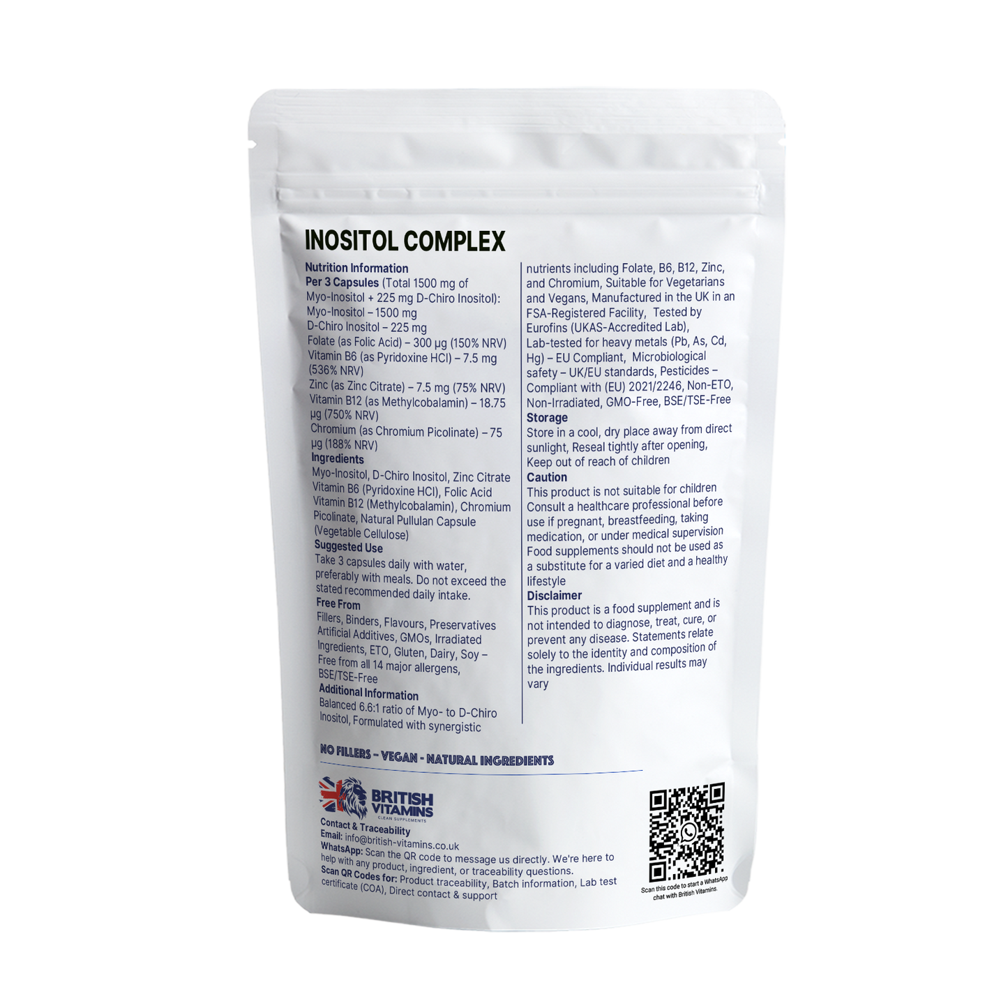 Inositol Complex British Vitamins