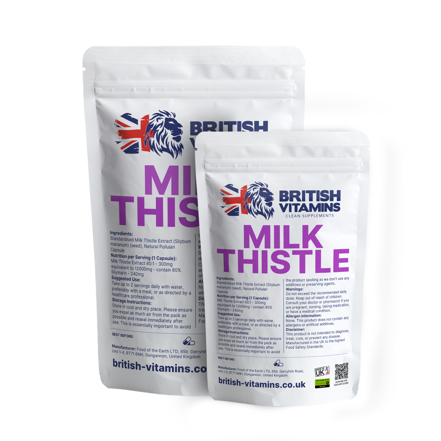 Milk Thistle 300mg 8o% silymarin Health & Beauty:Vitamins & Lifestyle Supplements:Vitamins & Minerals British Vitamins