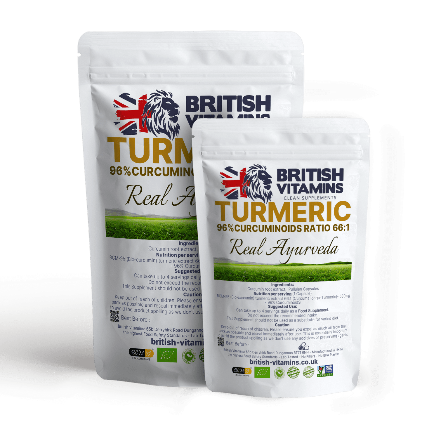 Turmeric Curcumin 580mg 66/1 extract 96% Curcuminoids Health & Beauty:Vitamins & Lifestyle Supplements:Vitamins & Minerals British Vitamins