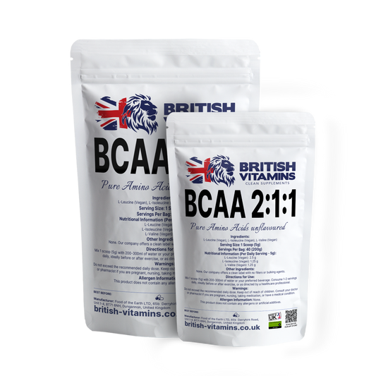BCAA 2:1:1 Powder unflavoured Health & Beauty:Vitamins & Lifestyle Supplements:Vitamins & Minerals British Vitamins