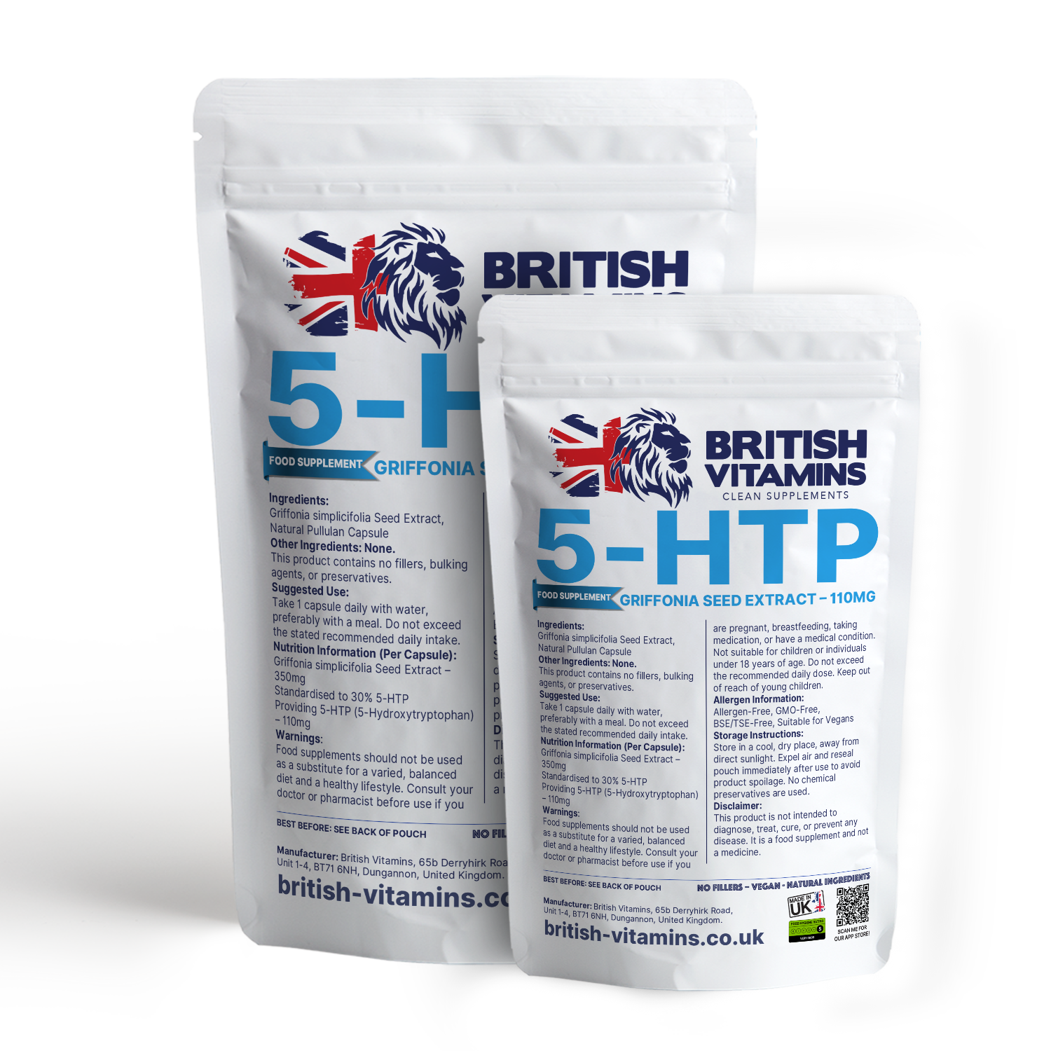 Griffonia Seed Extract – 105mg (Standardised to 30% 5HTP) Health & Beauty:Vitamins & Lifestyle Supplements:Vitamins & Minerals British Vitamins