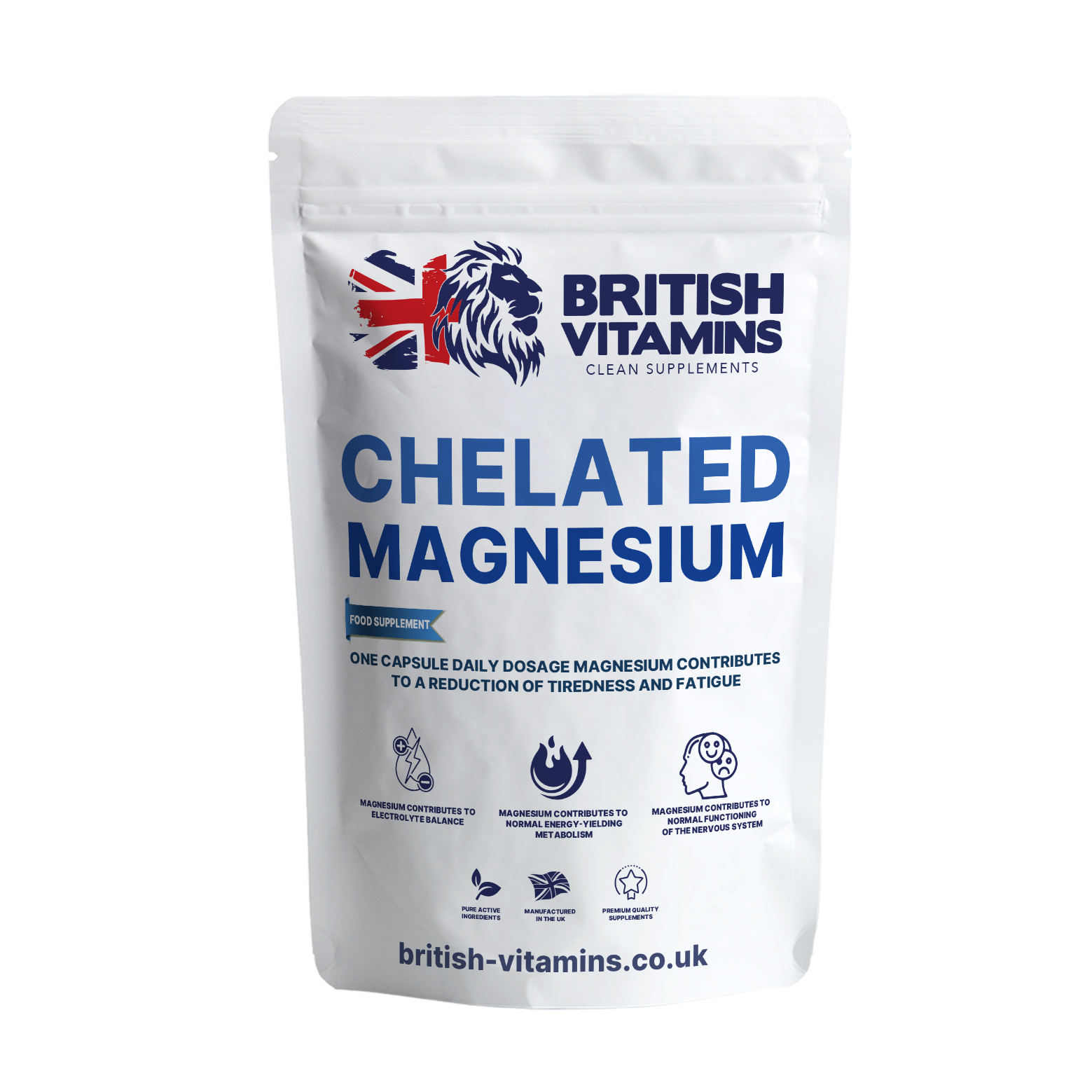 Chelated Magnesium Capsules – No Fillers, Clean Label Health & Beauty:Vitamins & Lifestyle Supplements:Sports Supplements:Protein Shakes & Bodybuilding British Vitamins 5 Capsules ( Sample )