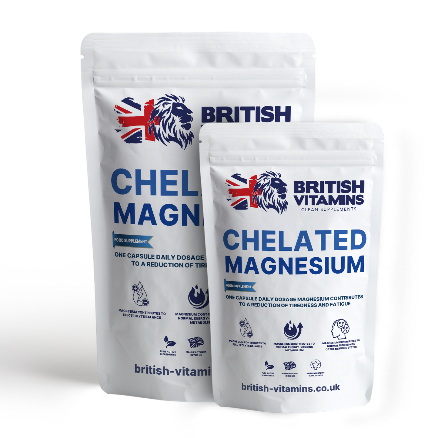 Chelated Magnesium Capsules – No Fillers, Clean Label Health & Beauty:Vitamins & Lifestyle Supplements:Sports Supplements:Protein Shakes & Bodybuilding British Vitamins