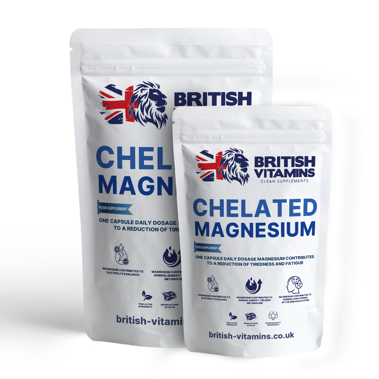 Chelated Magnesium Capsules – No Fillers, Clean Label Health & Beauty:Vitamins & Lifestyle Supplements:Sports Supplements:Protein Shakes & Bodybuilding British Vitamins