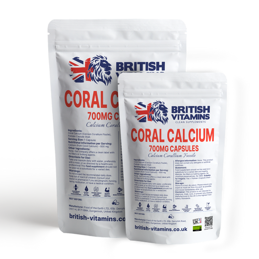Coral Calcium Capsules – Natural Source 700mg Health & Beauty:Vitamins & Lifestyle Supplements:Vitamins & Minerals British Vitamins
