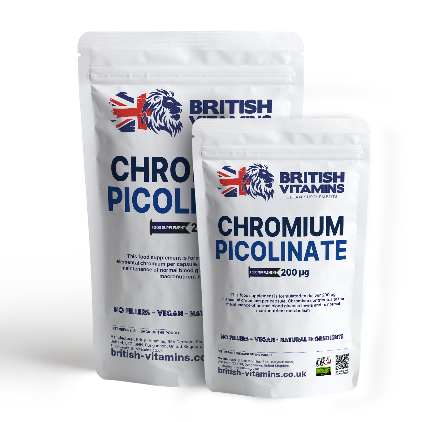 Chromium Picolinate 200 µg British Vitamins 60 Capsules