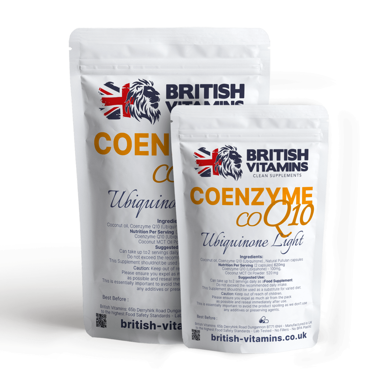 Coenzyme Q10 100mg + MCT Oil – Clean-Label Vegan Capsules Health & Beauty:Vitamins & Lifestyle Supplements:Vitamins & Minerals British Vitamins
