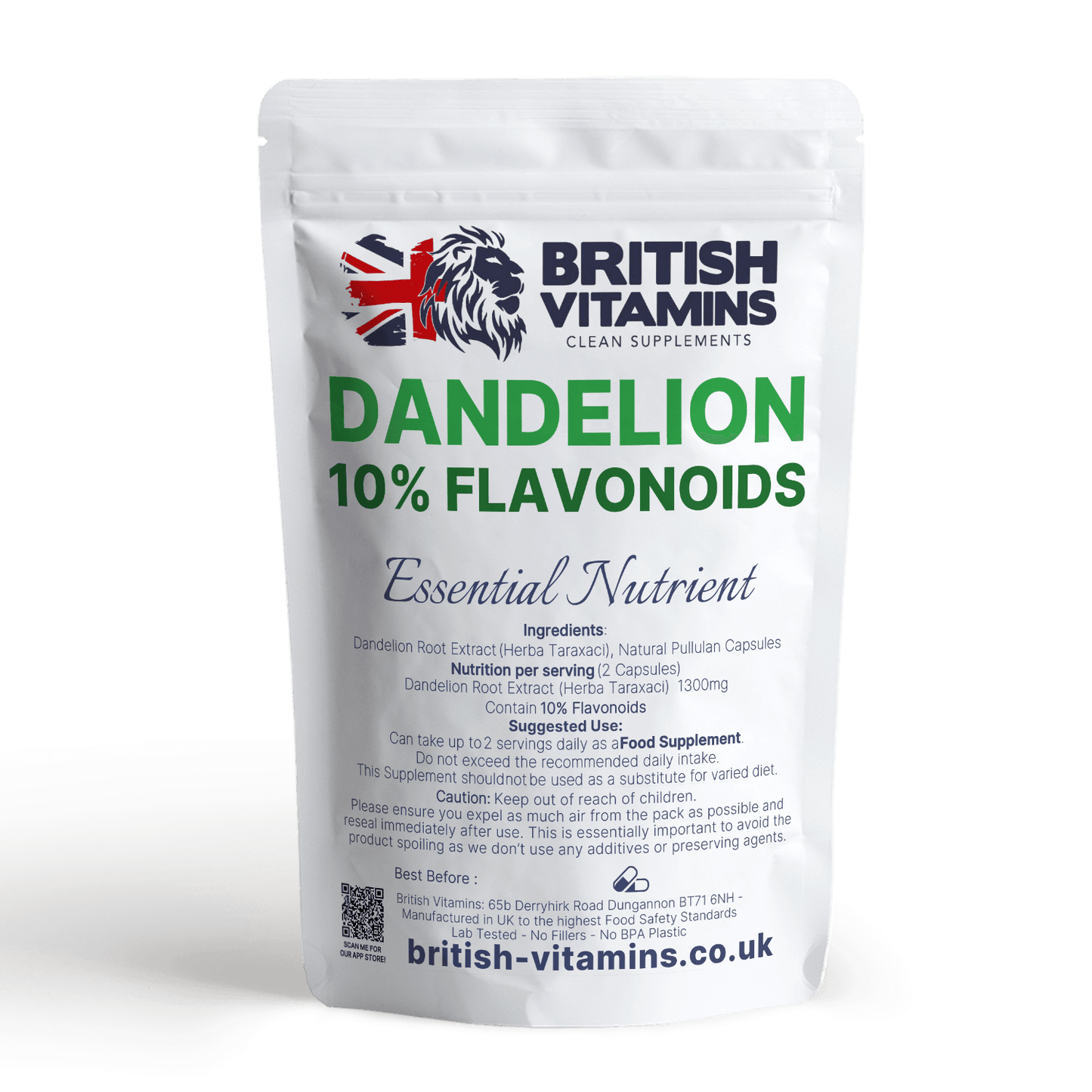 Dandelion Root Extract 650mg Health & Beauty:Vitamins & Lifestyle Supplements:Vitamins & Minerals British Vitamins 5 Capsules ( Sample )