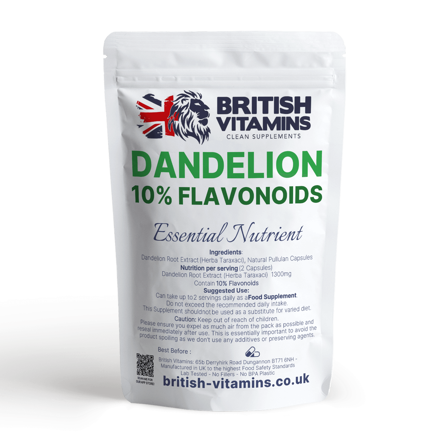 Dandelion Root Extract 650mg Health & Beauty:Vitamins & Lifestyle Supplements:Vitamins & Minerals British Vitamins 5 Capsules ( Sample )