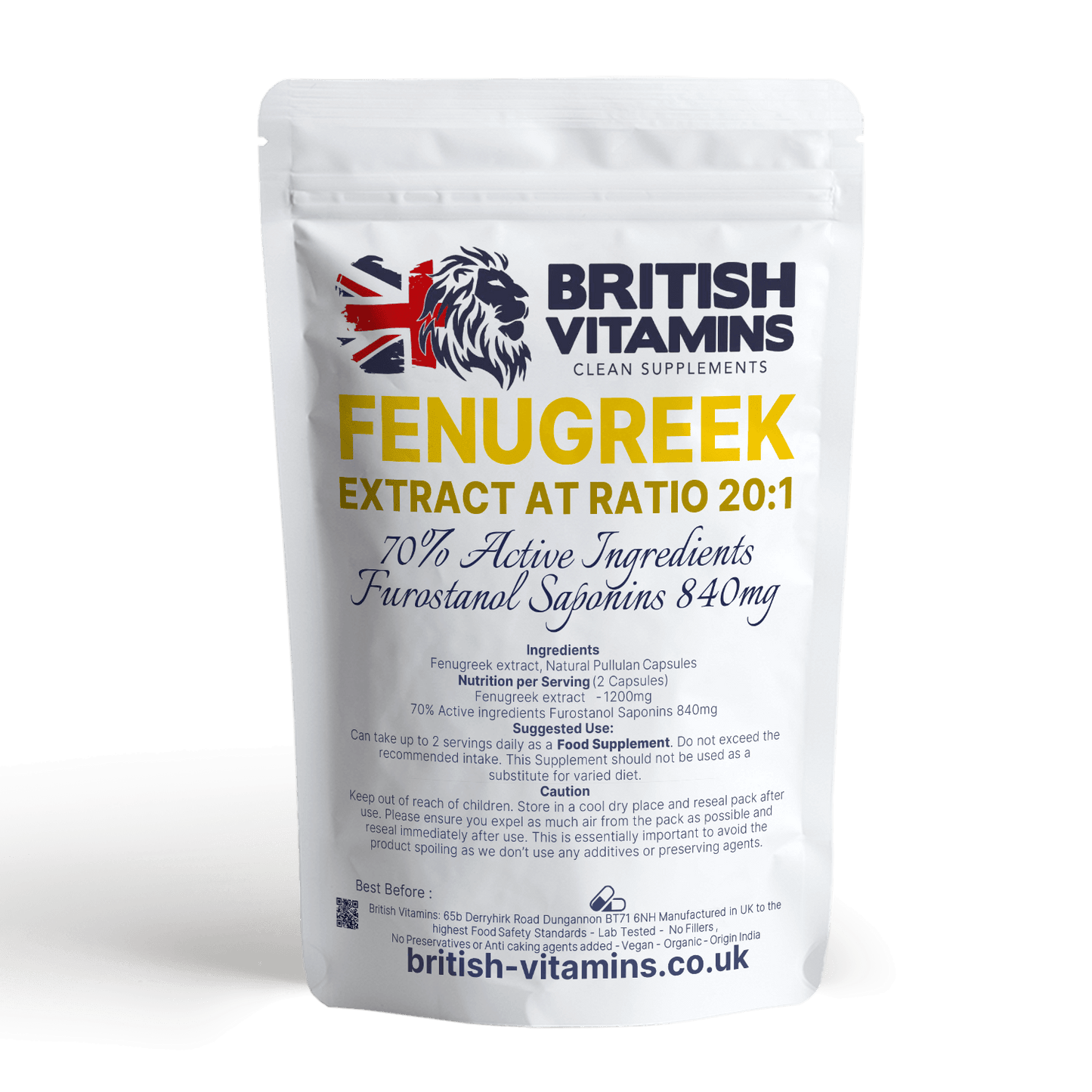 Fenugreek extract Health & Beauty:Vitamins & Lifestyle Supplements:Sports Supplements:Protein Shakes & Bodybuilding British Vitamins