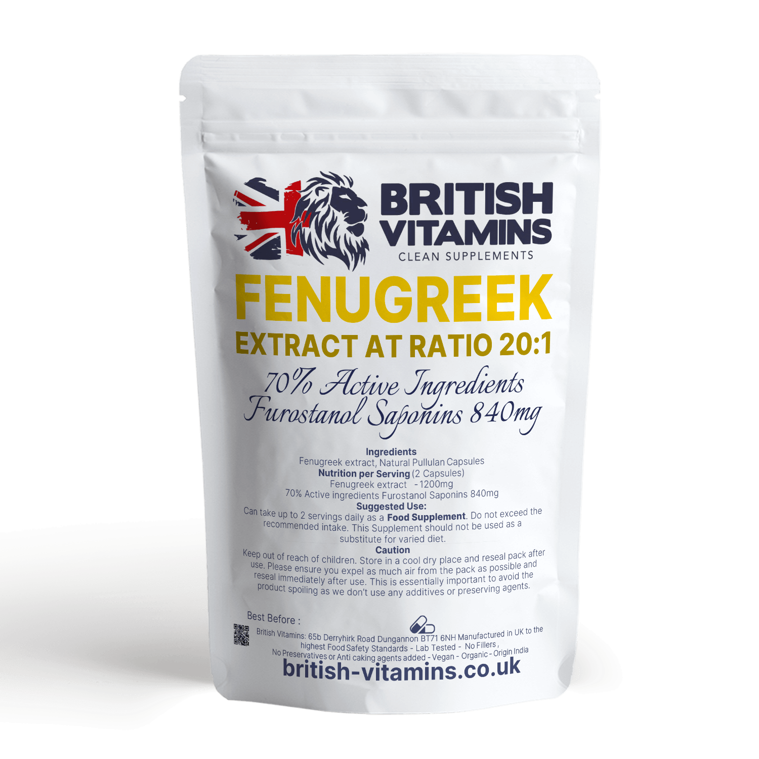 Fenugreek extract Health & Beauty:Vitamins & Lifestyle Supplements:Sports Supplements:Protein Shakes & Bodybuilding British Vitamins