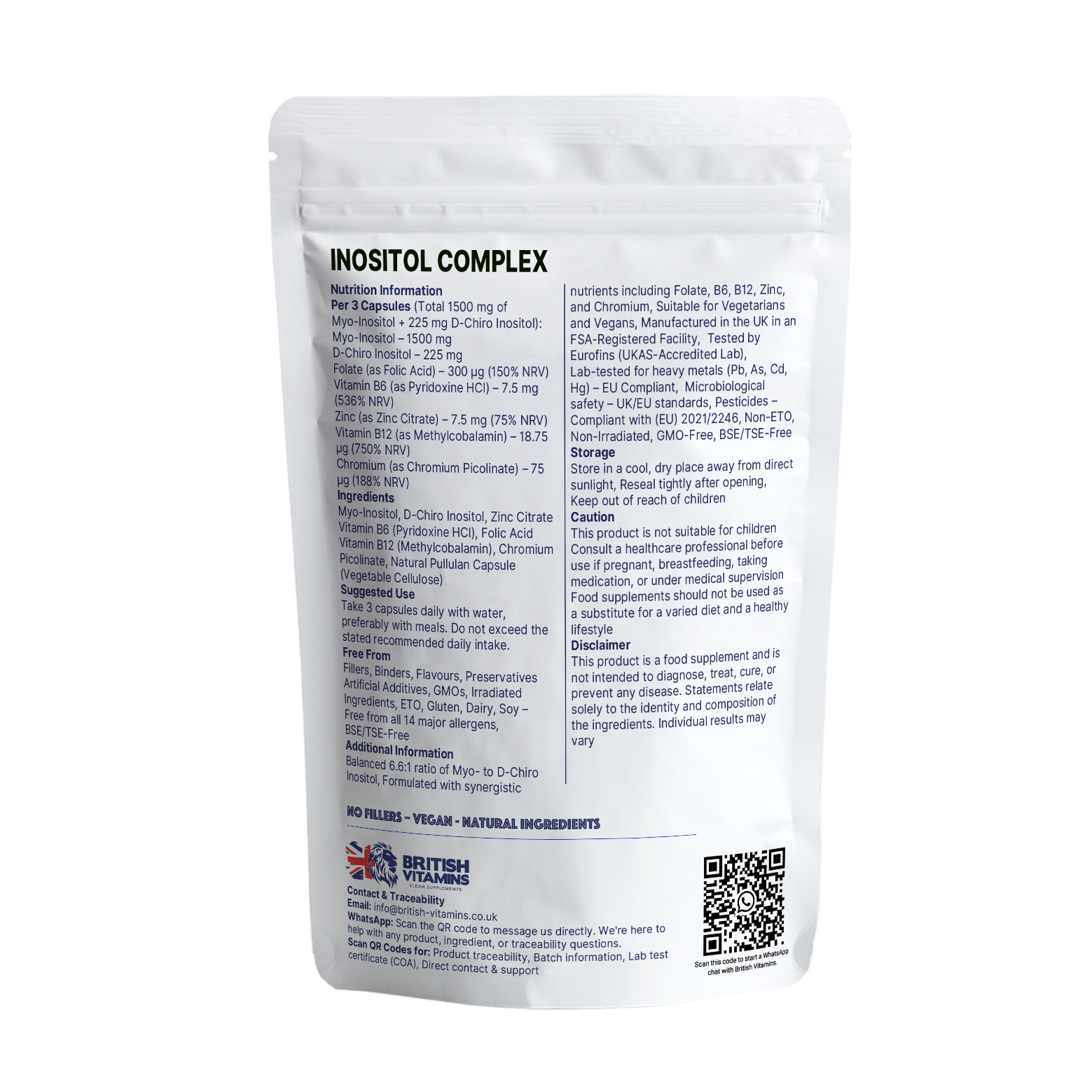 Inositol Complex British Vitamins