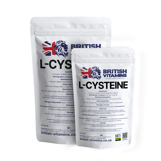 L Cysteine HCL Monohydrate Vegan Health & Beauty:Vitamins & Lifestyle Supplements:Vitamins & Minerals British Vitamins
