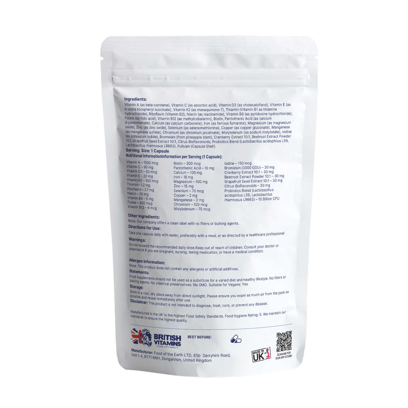 Ladys Elixir Woman vitamins complex Bioflavonoids Enzymes Live Bacteria Cultures Health & Beauty:Vitamins & Lifestyle Supplements:Vitamins & Minerals British Vitamins