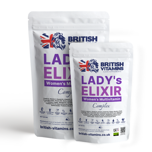 Ladys Elixir Woman vitamins complex Bioflavonoids Enzymes Live Bacteria Cultures Health & Beauty:Vitamins & Lifestyle Supplements:Vitamins & Minerals British Vitamins