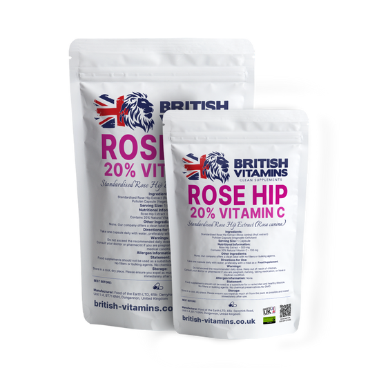 Rose Hips Extract – 500mg | Standardized to 20% Natural Vitamin C | Clean Label Supplement Health & Beauty:Vitamins & Lifestyle Supplements:Vitamins & Minerals British Vitamins