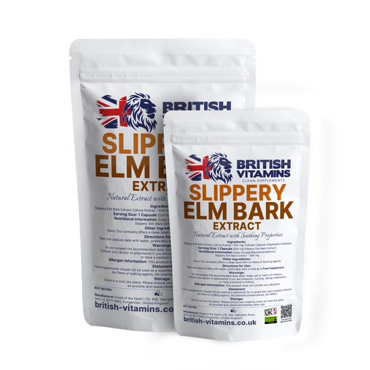 Slippery Elm Bark Extract – 500mg – Food Supplement (Vegan Capsules) Health & Beauty:Vitamins & Lifestyle Supplements:Vitamins & Minerals British Vitamins