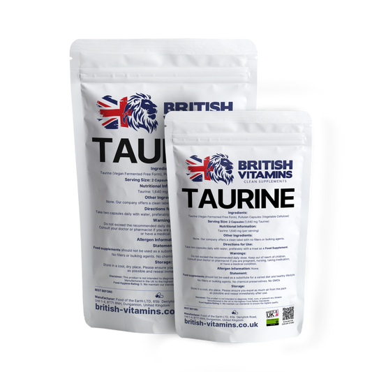 Taurine Free Form Capsules Health & Beauty:Vitamins & Lifestyle Supplements:Vitamins & Minerals British Vitamins