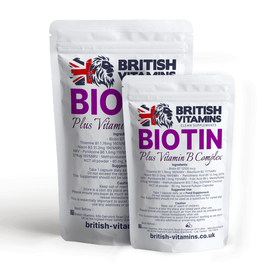 Biotin + Vitamin B Complex Health & Beauty:Vitamins & Lifestyle Supplements:Vitamins & Minerals British Vitamins