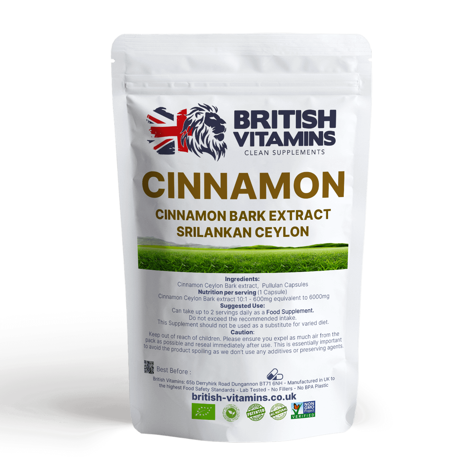 Cinnamon Capsules Health & Beauty:Vitamins & Lifestyle Supplements:Vitamins & Minerals British Vitamins 5 Capsules ( Sample )