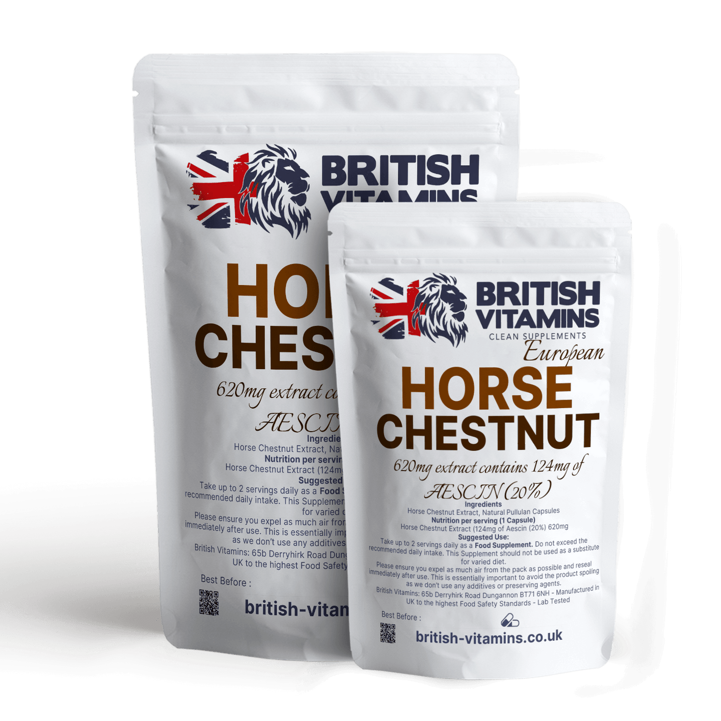 Horse Chestnut Extract Capsules 620mg Aescin -124mg Health & Beauty:Vitamins & Lifestyle Supplements:Vitamins & Minerals British Vitamins 5 Capsules ( Sample )