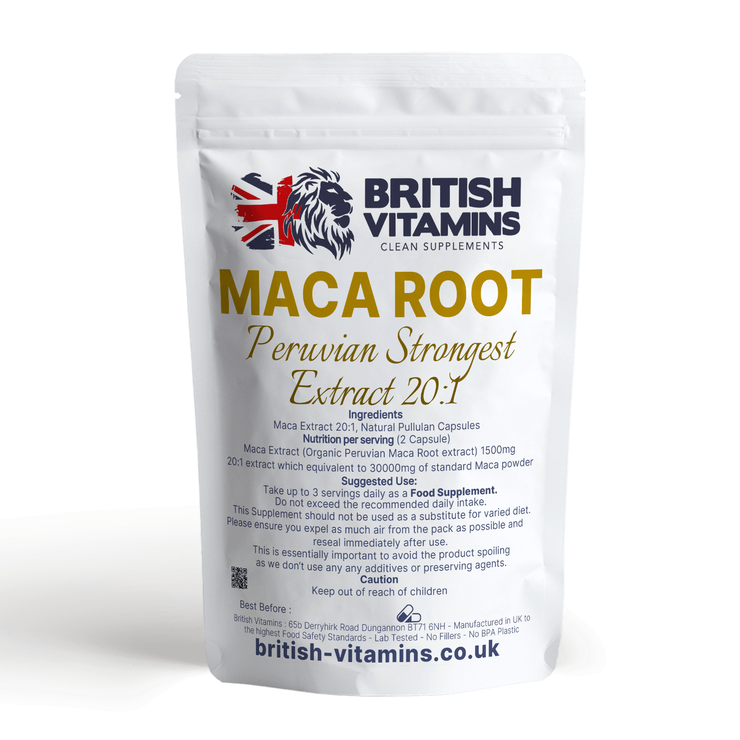 Maca Extract natural capsules Health & Beauty:Vitamins & Lifestyle Supplements:Vitamins & Minerals British Vitamins