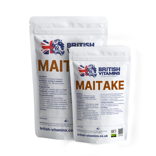 Maitake Mushroom 30% Beta Glucan Food Supplement British Vitamins