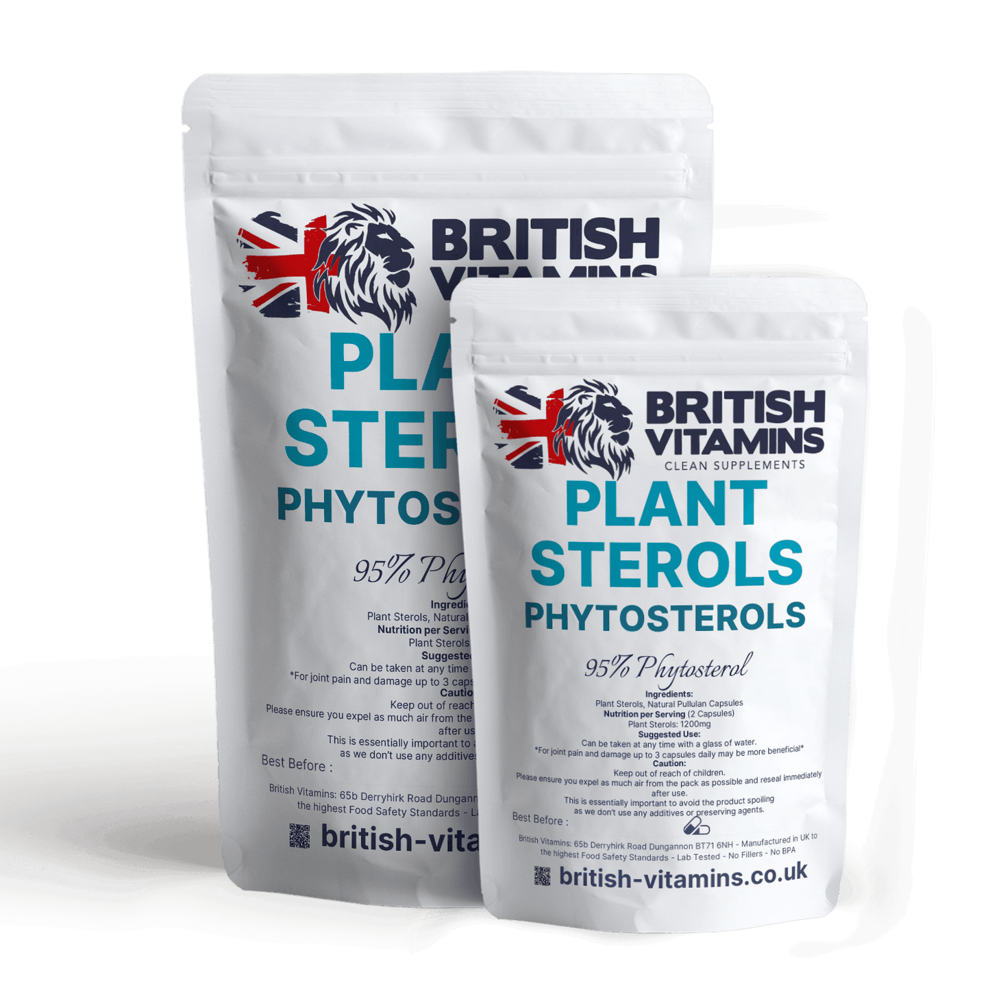 Plant Sterols Phytosterols Vegan Capsules Food Supplement British Vitamins