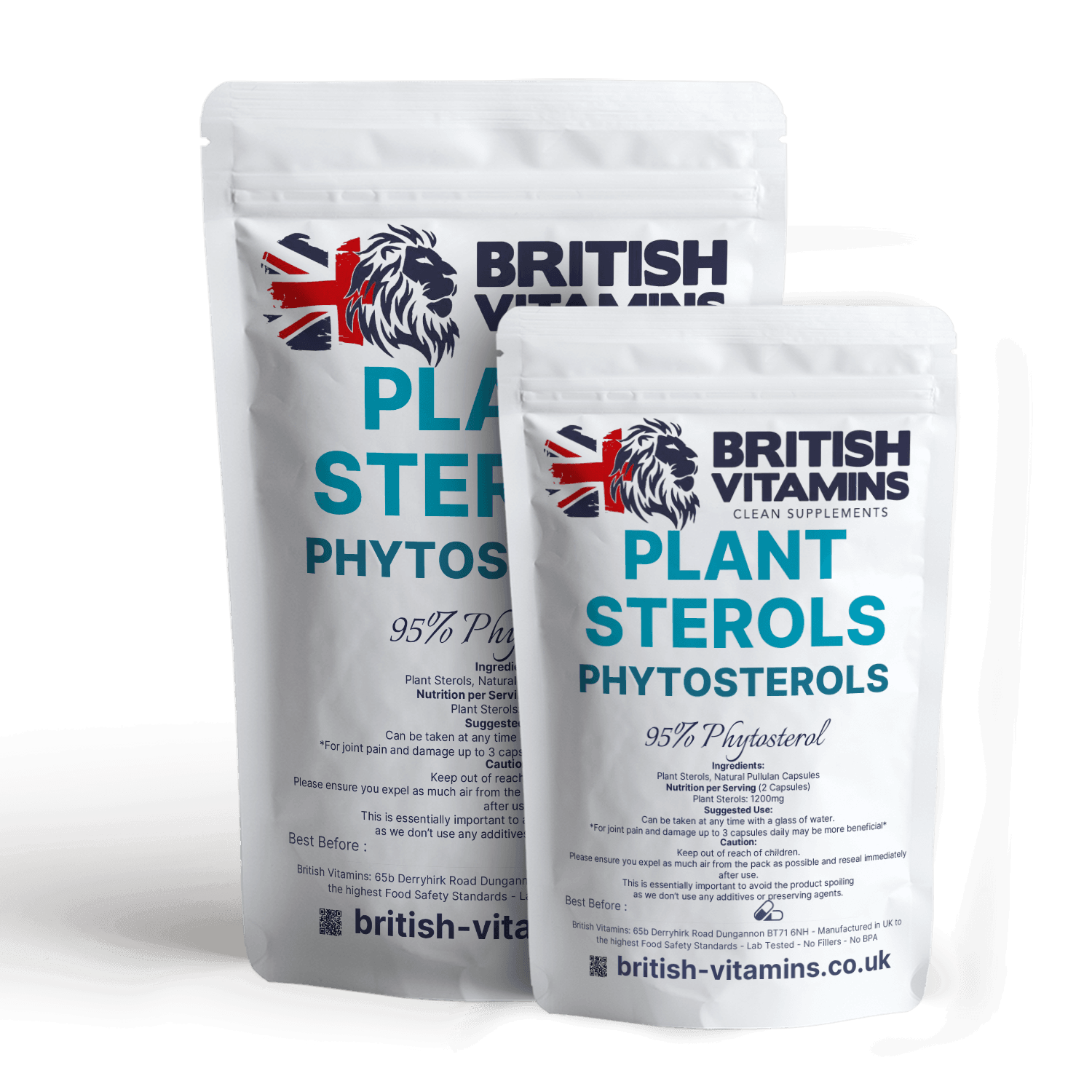 Plant Sterols Phytosterols Vegan Capsules Food Supplement British Vitamins