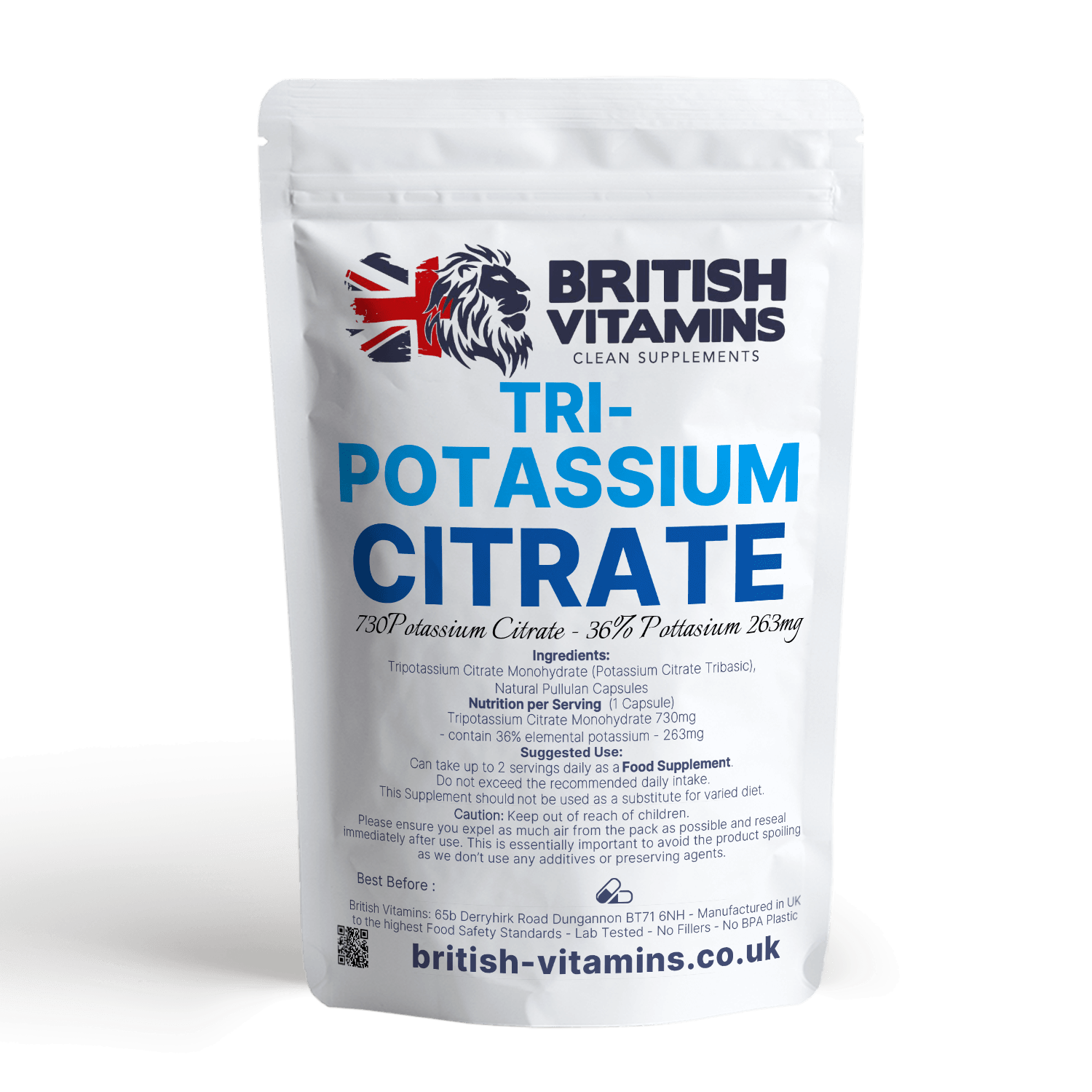 Potassium Citrate 730mg Health & Beauty:Vitamins & Lifestyle Supplements:Vitamins & Minerals British Vitamins 5 Capsules ( Sample )