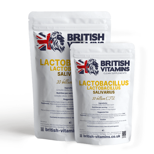 Live Cultures Lactobacillus Salivarius 20 billion CFU Health & Beauty:Vitamins & Lifestyle Supplements:Vitamins & Minerals British Vitamins