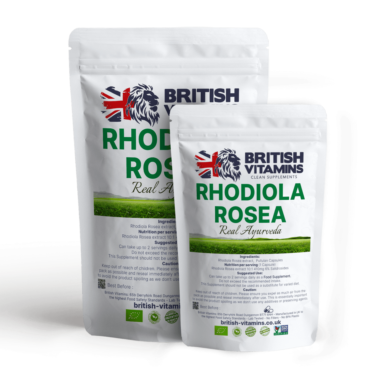 Rhodiola Rosea 410mg 10:1 6% Salidrosides 24.6mg Health & Beauty:Vitamins & Lifestyle Supplements:Vitamins & Minerals British Vitamins 30 Capsules