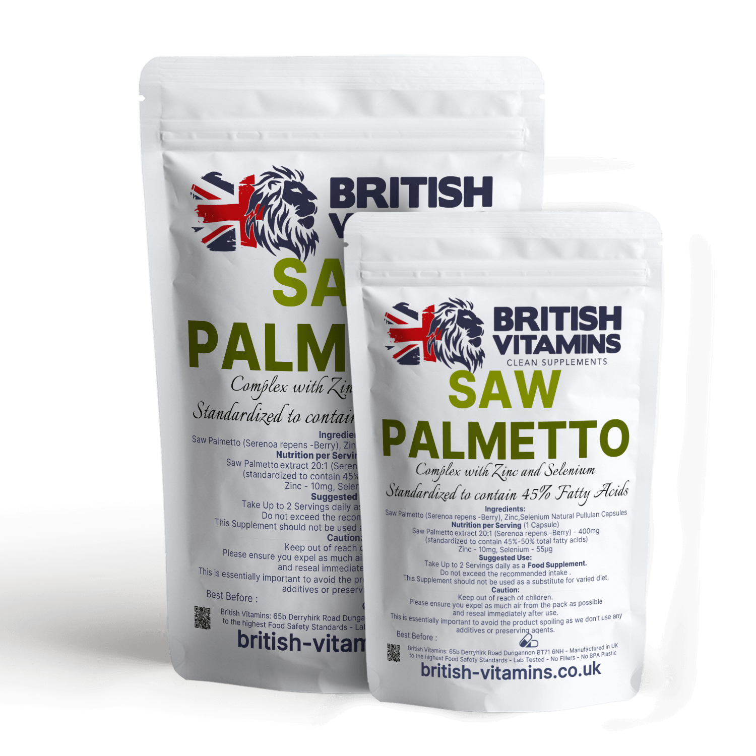 Saw Palmetto 400mg with Zinc and Selenium Health & Beauty:Vitamins & Lifestyle Supplements:Vitamins & Minerals British Vitamins