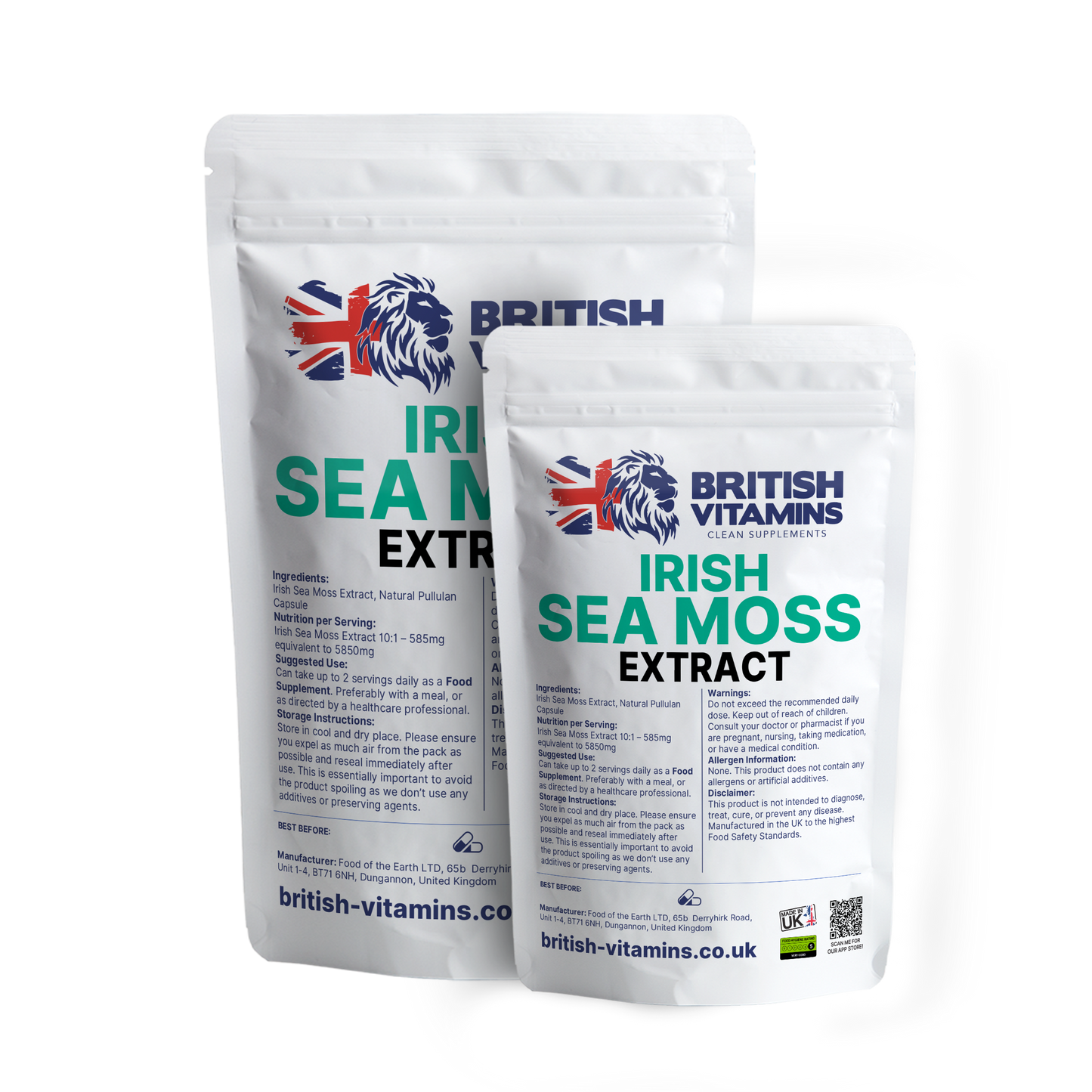 Sea Moss Extract 585mg Health & Beauty:Vitamins & Lifestyle Supplements:Vitamins & Minerals British Vitamins