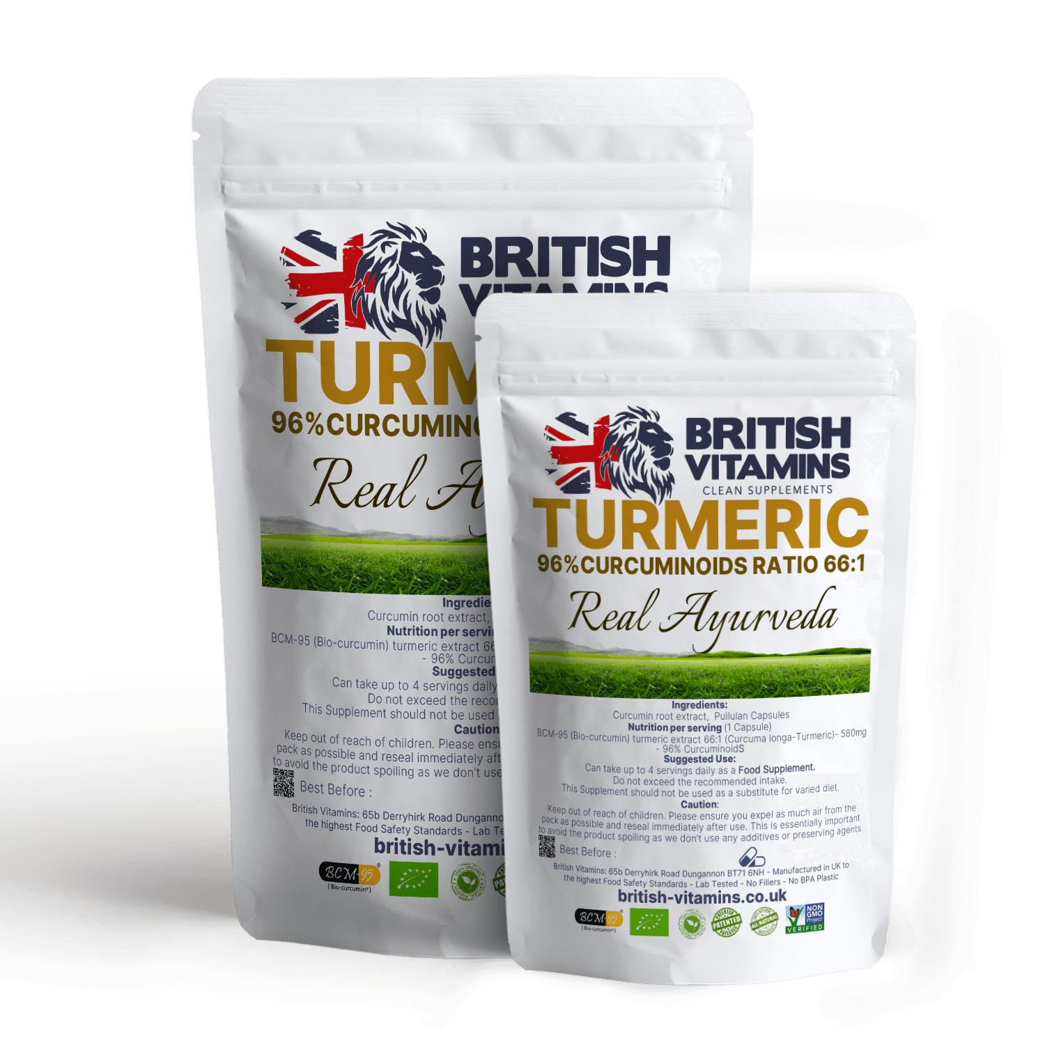 Turmeric Curcumin 580mg 66/1 extract 96% Curcuminoids Health & Beauty:Vitamins & Lifestyle Supplements:Vitamins & Minerals British Vitamins