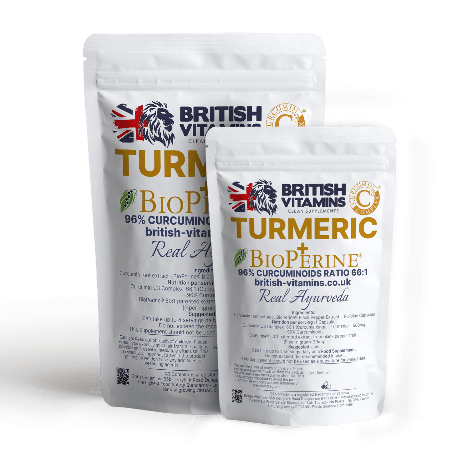Turmeric Complex 560mg 96% Curcuminoids 66:1 + Bioperine Black pepper Health & Beauty:Vitamins & Lifestyle Supplements:Vitamins & Minerals British Vitamins
