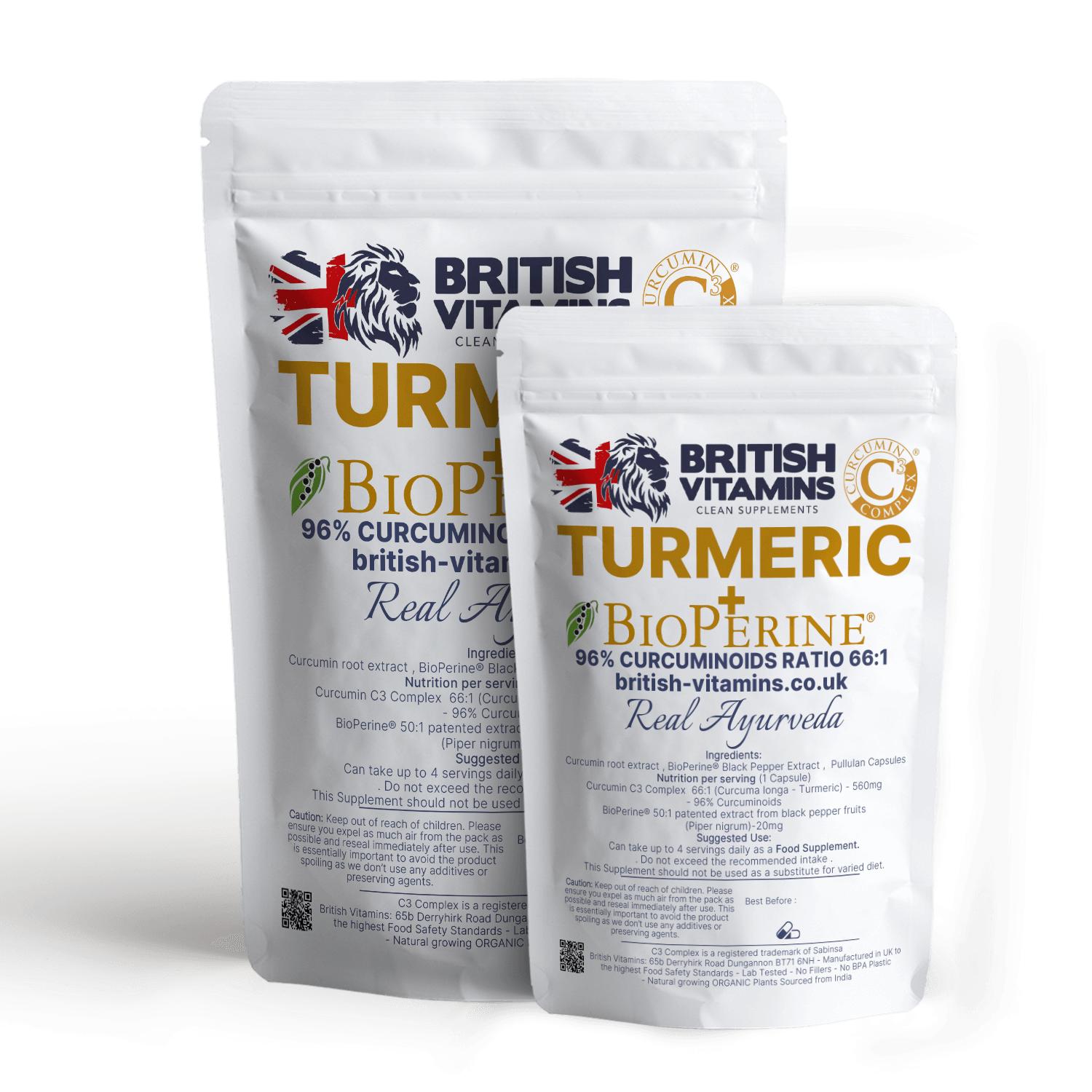 Turmeric Complex 560mg 96% Curcuminoids 66:1 + Bioperine Black pepper Health & Beauty:Vitamins & Lifestyle Supplements:Vitamins & Minerals British Vitamins