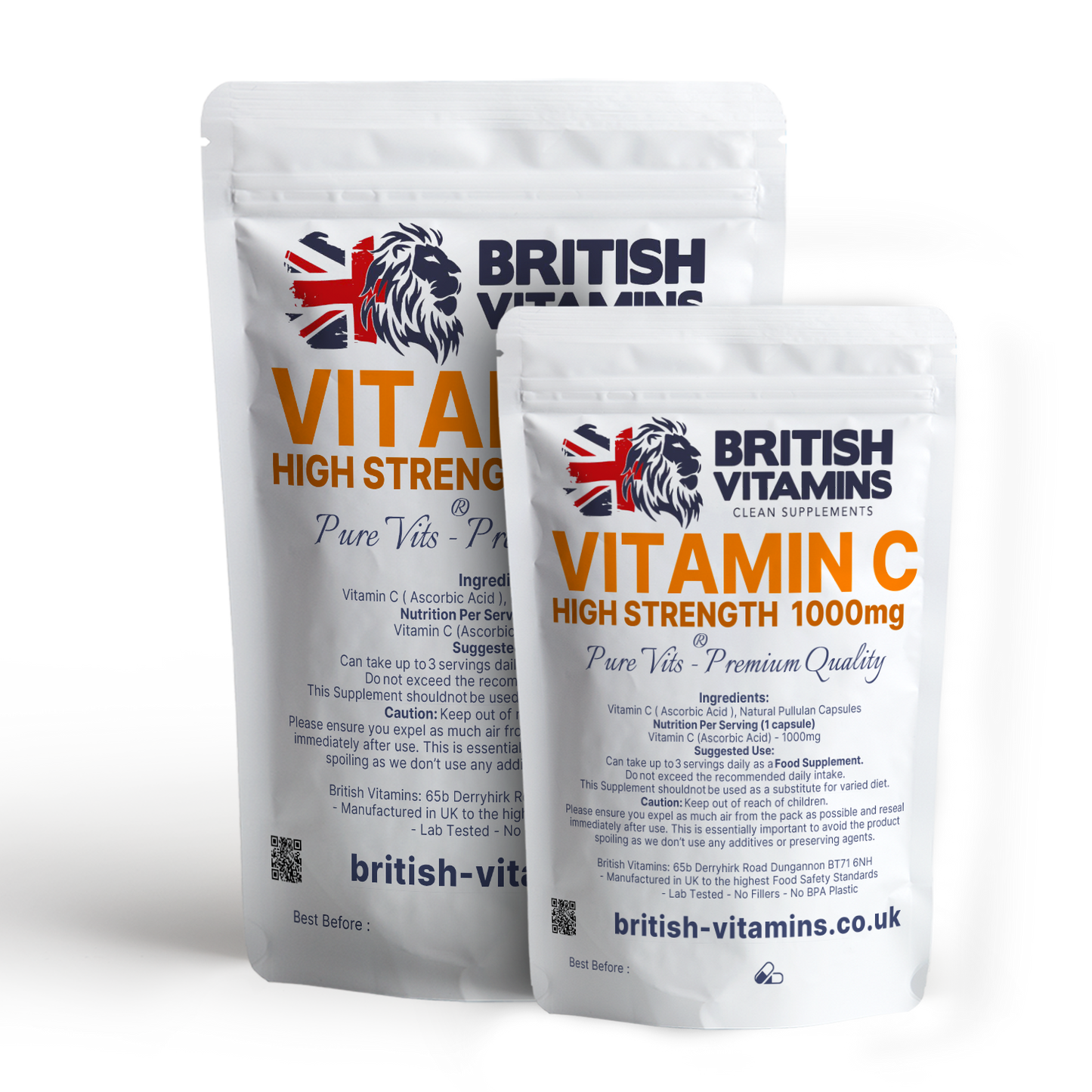 Vitamin C (L-Ascorbic-acid) 1000mg Health & Beauty:Vitamins & Lifestyle Supplements:Vitamins & Minerals British Vitamins