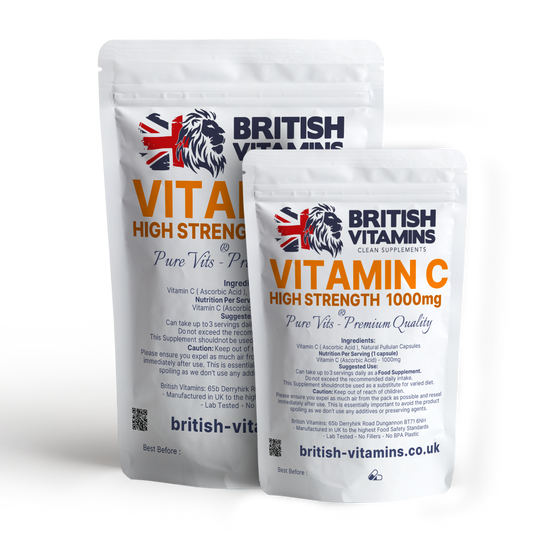 Vitamin C (L-Ascorbic-acid) 1000mg Health & Beauty:Vitamins & Lifestyle Supplements:Vitamins & Minerals British Vitamins