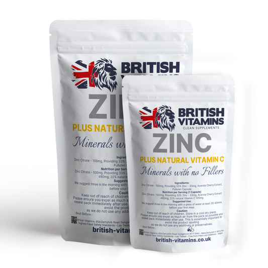 Zinc with Natural Vitamin C Health & Beauty:Vitamins & Lifestyle Supplements:Vitamins & Minerals British Vitamins
